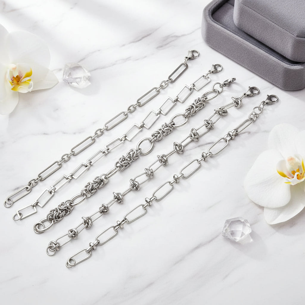 Lobster 304 Stainless Steel Punk Bracelets