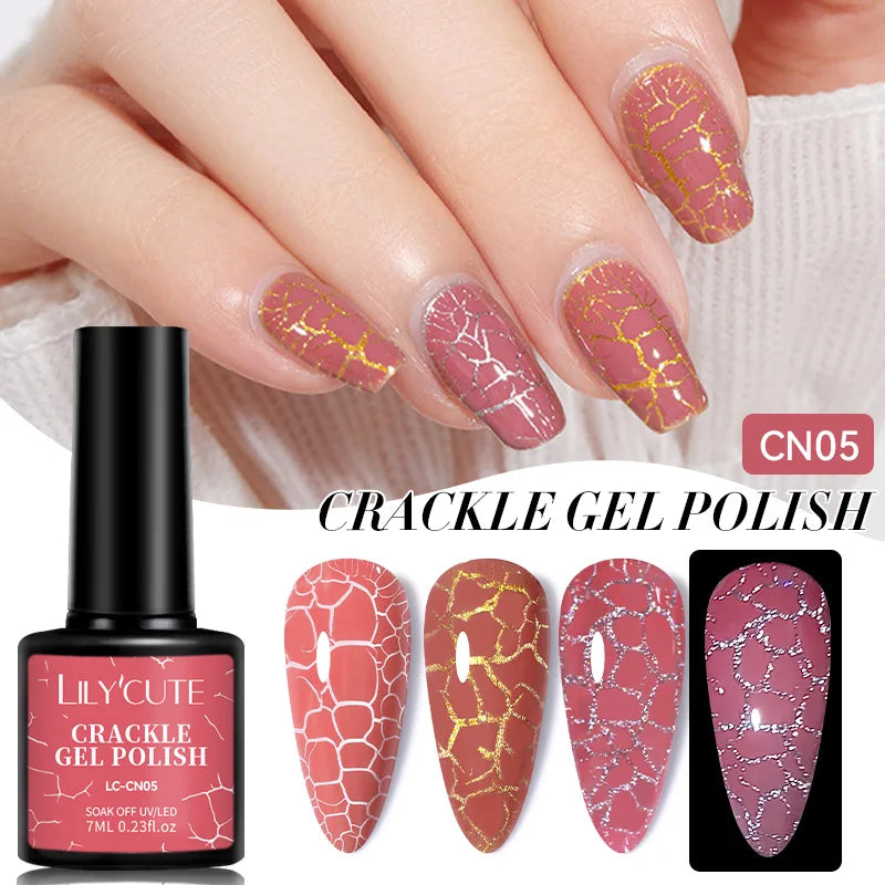 Zenat Bright Red Sparkling Glitter Gel Nail Polish