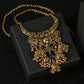 Zenat Luxury Retro Ethnic Carved Jhumka Set