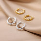 Zenat Elegant Round Hoop Earrings – Luxury Stainless Steel