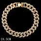 Zenat Iced Out Chunky Cuban Anklet for Women