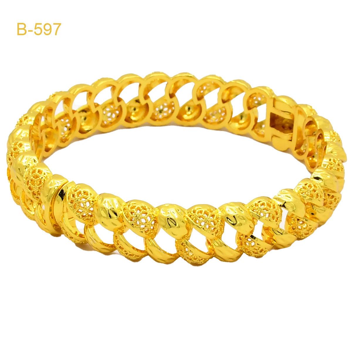 Zenat Luxury 24K Gold Plated Wedding Bangles