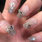 Zenat 24Pcs Short Coffin Press-On Nails