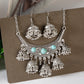Zenat Luxury Retro Ethnic Carved Jhumka Set