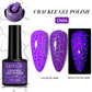 Zenat Bright Red Sparkling Glitter Gel Nail Polish
