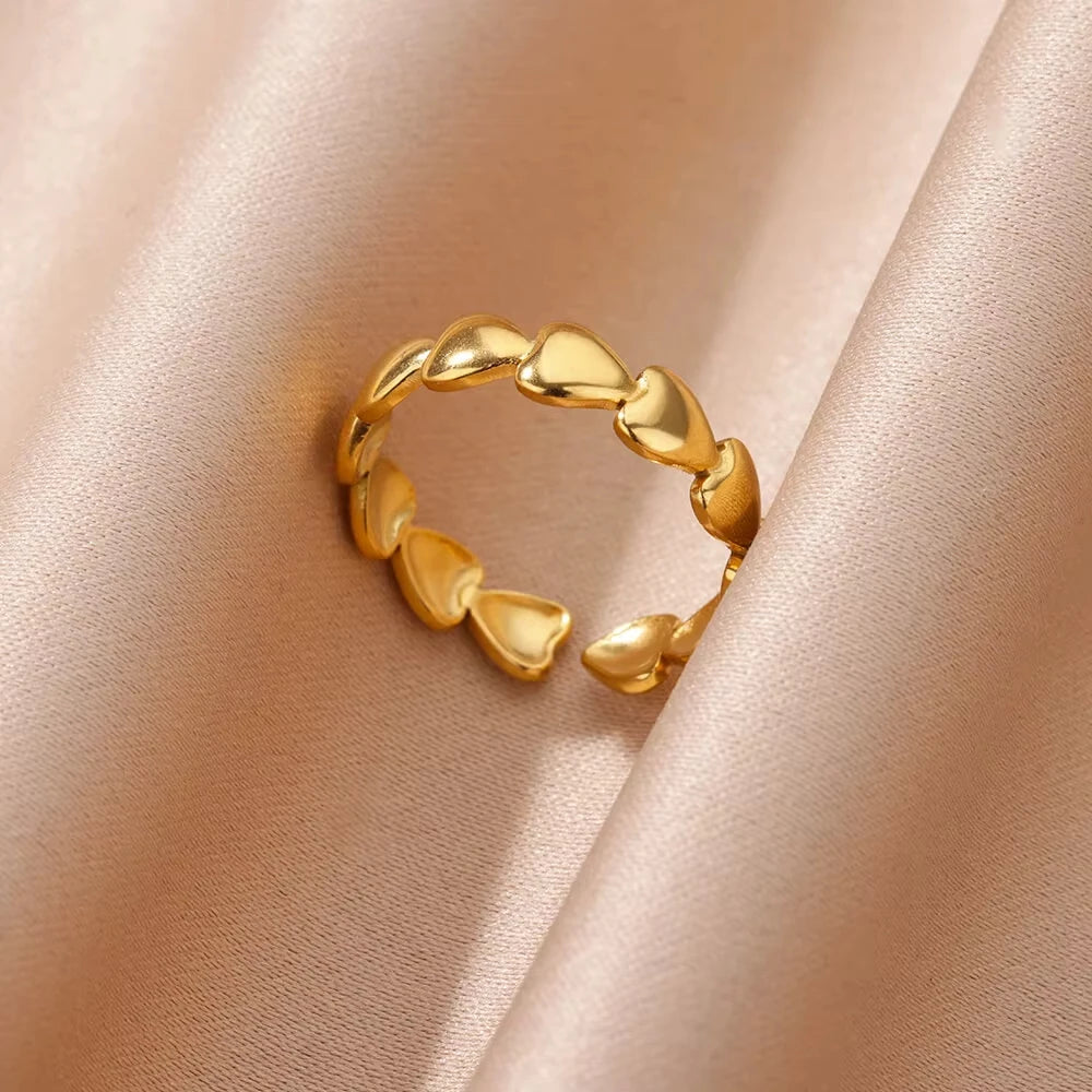 Zenat Zircon Geometric Evil Eye Adjustable Ring