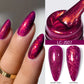 Zenat Bright Red Sparkling Glitter Gel Nail Polish