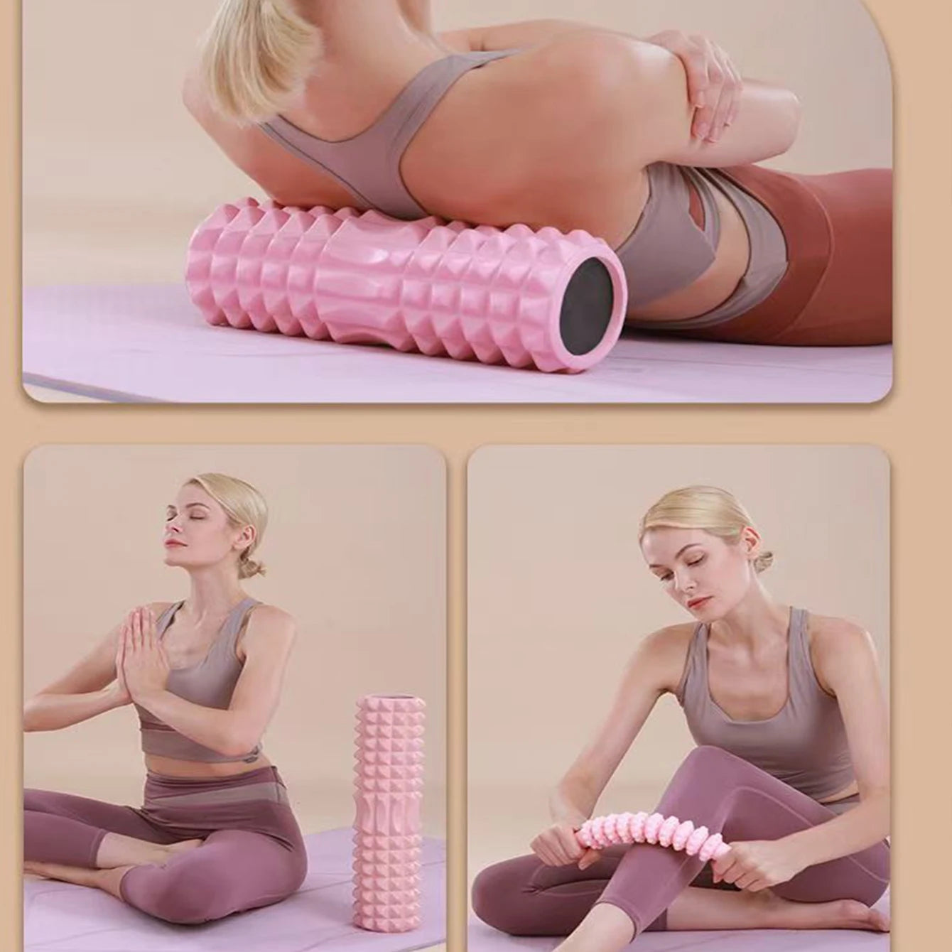 Zenat Crescent Foam Yoga & Pilates Exercise Roller