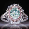 Zenat Inlaid Pink Zircon Multicolour Stone Ring