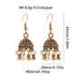 Zenat Silver Color Jhumka Earrings
