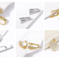Trendy Earrings Accessories 18K Gold Plated Metal Round Earwires Earring Fasteners Hooks For DIY Women Ear Jewelry Making