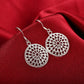 Zenat 925 Silver Round Earrings – Wedding & Party