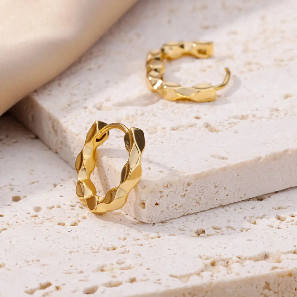 Zenat Elegant Round Hoop Earrings – Luxury Stainless Steel