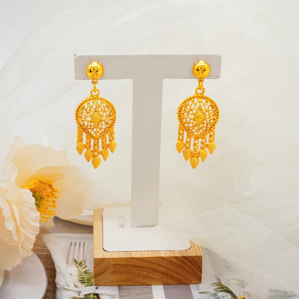 Zenat Dubai 24K Gold Plated Wedding Jewelry Set