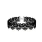 Zenat Neo-Gothic Black Lace Punk Choker Necklace