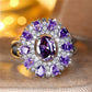 Zenat Charming Purple Flower Zircon