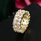 Fashion Luxury Cubic Zirconia Engagement Rings for Women Marquise Crystal Wedding Ring Party Jewelry Gift
