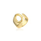 Zenat Letter Adjustable Stainless Steel Ring