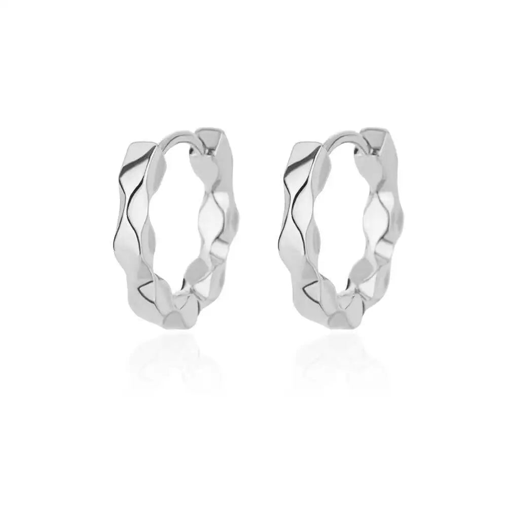 Zenat Elegant Round Hoop Earrings – Luxury Stainless Steel