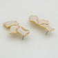 Zenat Metal Flower Statement Stud Earrings for Women
