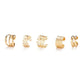 Zenat 5PCS Silver Leaf Clip Earrings – Non-Piercing