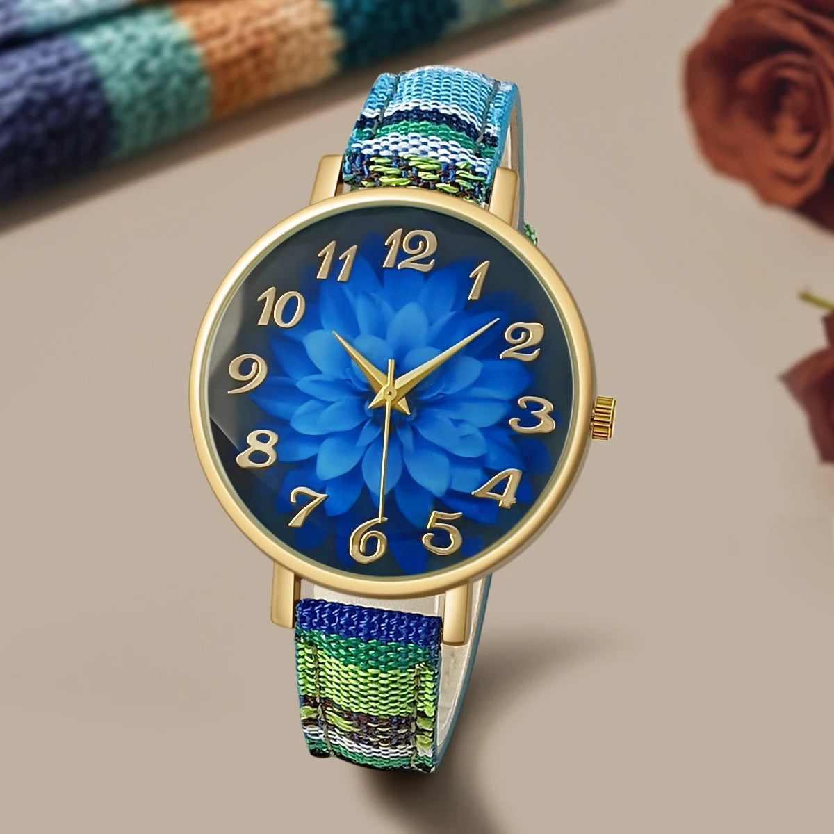 Zenat Watch Luxury Ladies Gift multicolors
