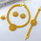 Zenat Luxury Flower Gold-Plated Necklace Set