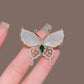 Zenat Sweet Flower Rhinestone Lapel Pin Brooch