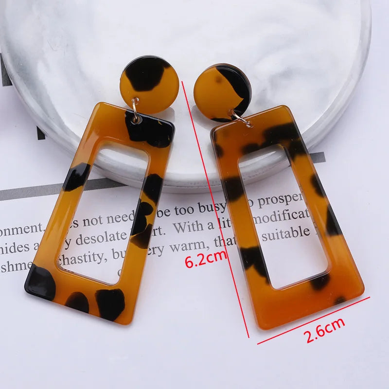 Zenat Brown Beer Bottle Pendant Drop Earrings for Women