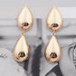 Minimalism Personality Metal Drop Earrings for Women Leaf Round Water Droplet Butterfly Twist Metal Earrings Geometry Jewelry