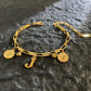Named Letters 18K Gold-plated Stainless Steel Bracelet