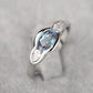 Zenat Sea Blue Cubic Zirconia Women’s Ring