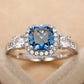 Zenat Sea Blue Cubic Zirconia Women’s Ring