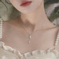 Fashion Trend Unique Design Elegant Delicate Light Luxury Green Zircon Necklace Women Jewelry Party Premium Stud Earrings Gift