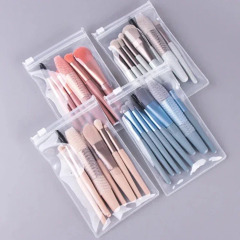 Zenat 8-Piece Portable Soft Makeup Brush Set