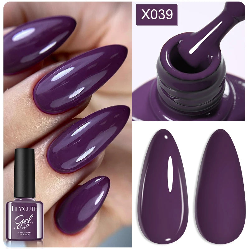 Zenat Red Autumn Winter Gel Nail Polish