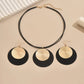 Zenat 3PC Earrings & Necklace Set – Geometric Jewelry