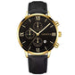 Zenat Geneva Wristwatch Alloy Case Leather