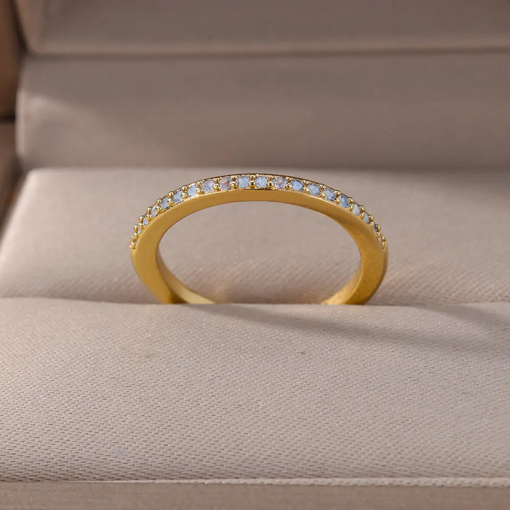 Zenat Mini Green Zircon Adjustable Ring