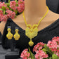 Zenat Dubai 24K Gold Color Necklace Earring Jewelry Set