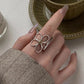 Zenat 925 Sterling Silver Minimalist Flower Ring