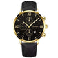 Zenat Geneva Wristwatch Alloy Case Leather