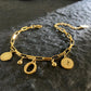 Named Letters 18K Gold-plated Stainless Steel Bracelet