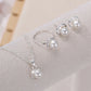 Zenat 4PC Rhinestone & Pearl Jewelry Set