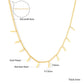 Zenat Golden Star Heart Bohemian Chain Necklace