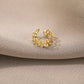 Zenat 5PCS Silver Leaf Clip Earrings – Non-Piercing