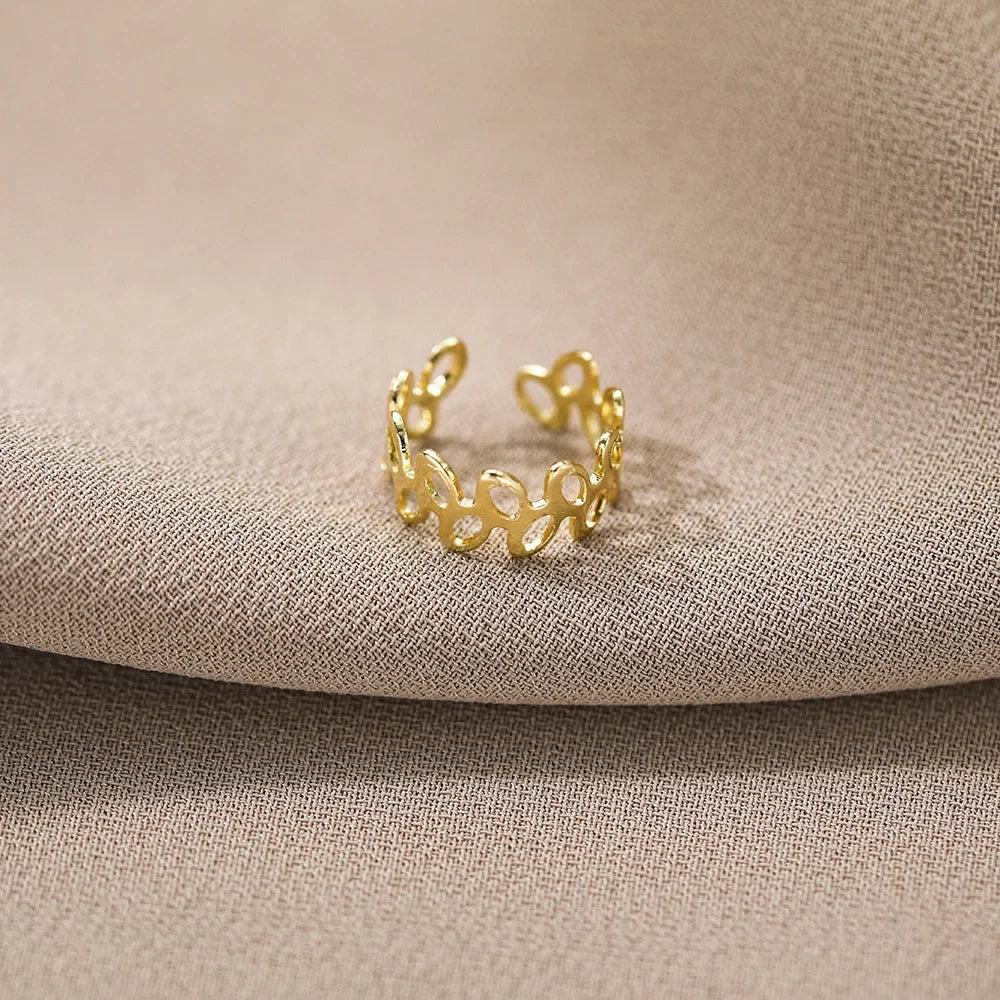 Zenat 5PCS Silver Leaf Clip Earrings – Non-Piercing