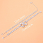 Zenat Dazzling Cubic Zirconia Chain Anklet