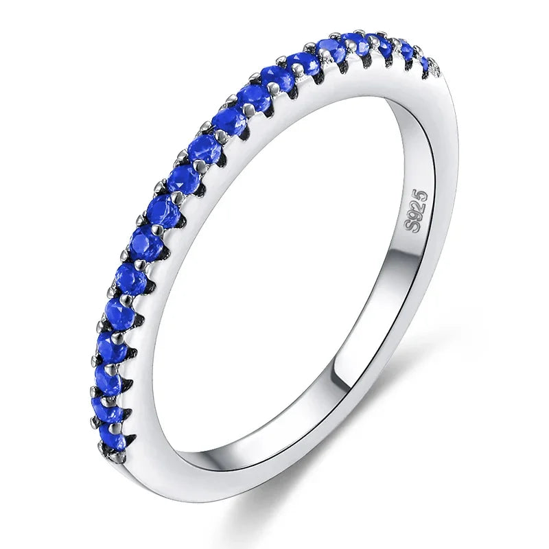 Fashion Luxury Multicolor Charm Zircon Wedding Rings for Women Round Square Stone Party Ring Jewelry