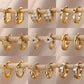 Stainless Steel Evil Eye Earrings for Women 2024 Trend Gold Color Round Circle Hoop Earrings Luxury Wedding Jewelry aretes